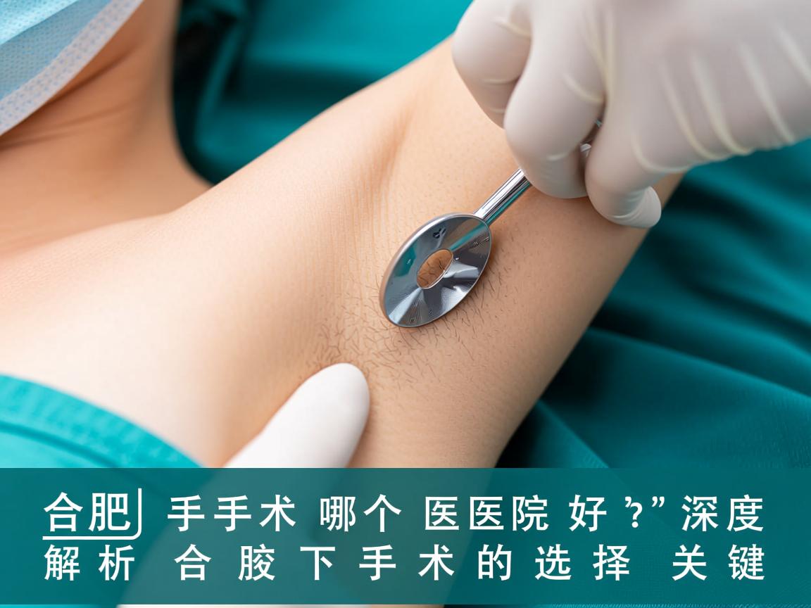 合肥腋下手术哪个医院好？深度解析合肥腋下手术的选择关键