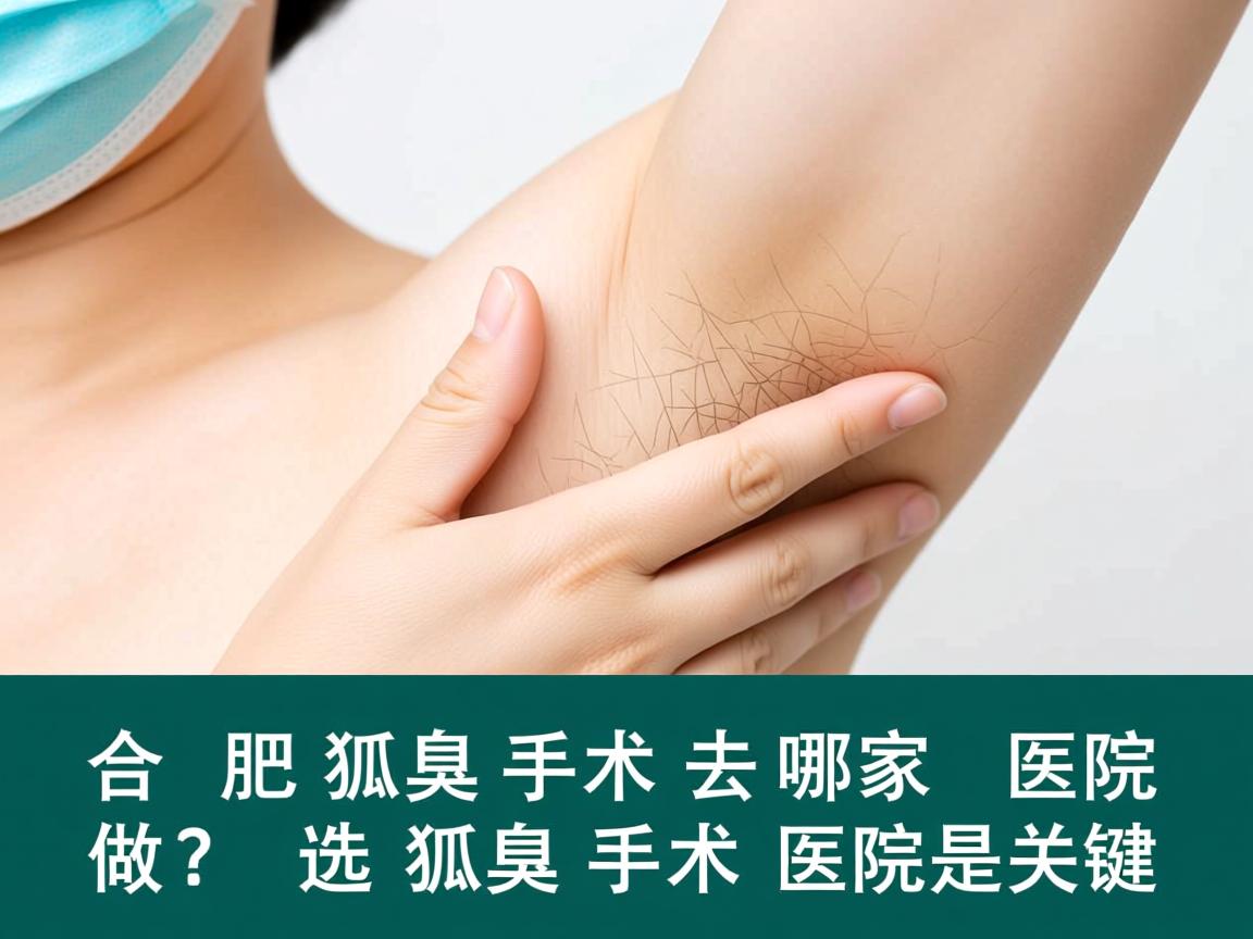 合肥狐臭手术去哪家医院做？选对狐臭手术医院是关键