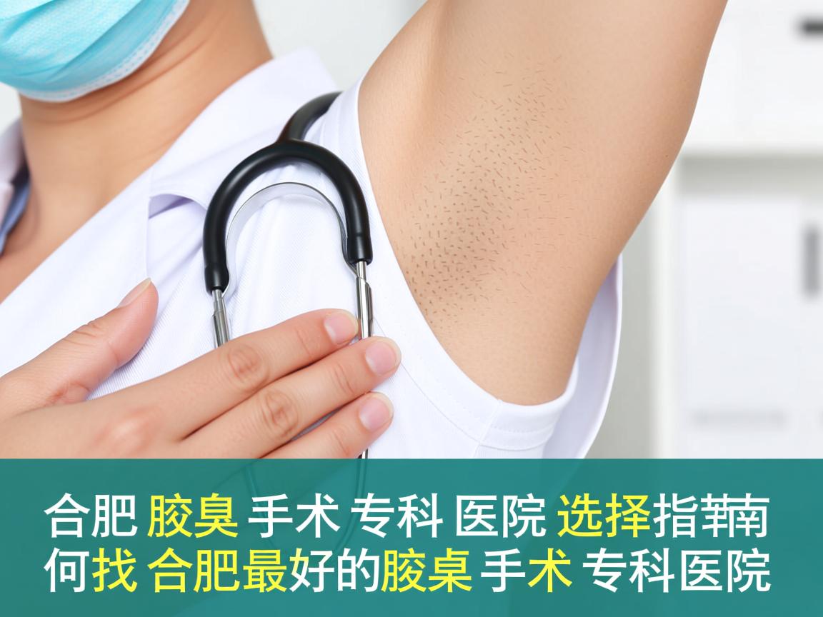 合肥腋臭手术专科医院选择指南，如何找到合肥最好的腋臭手术专科医院