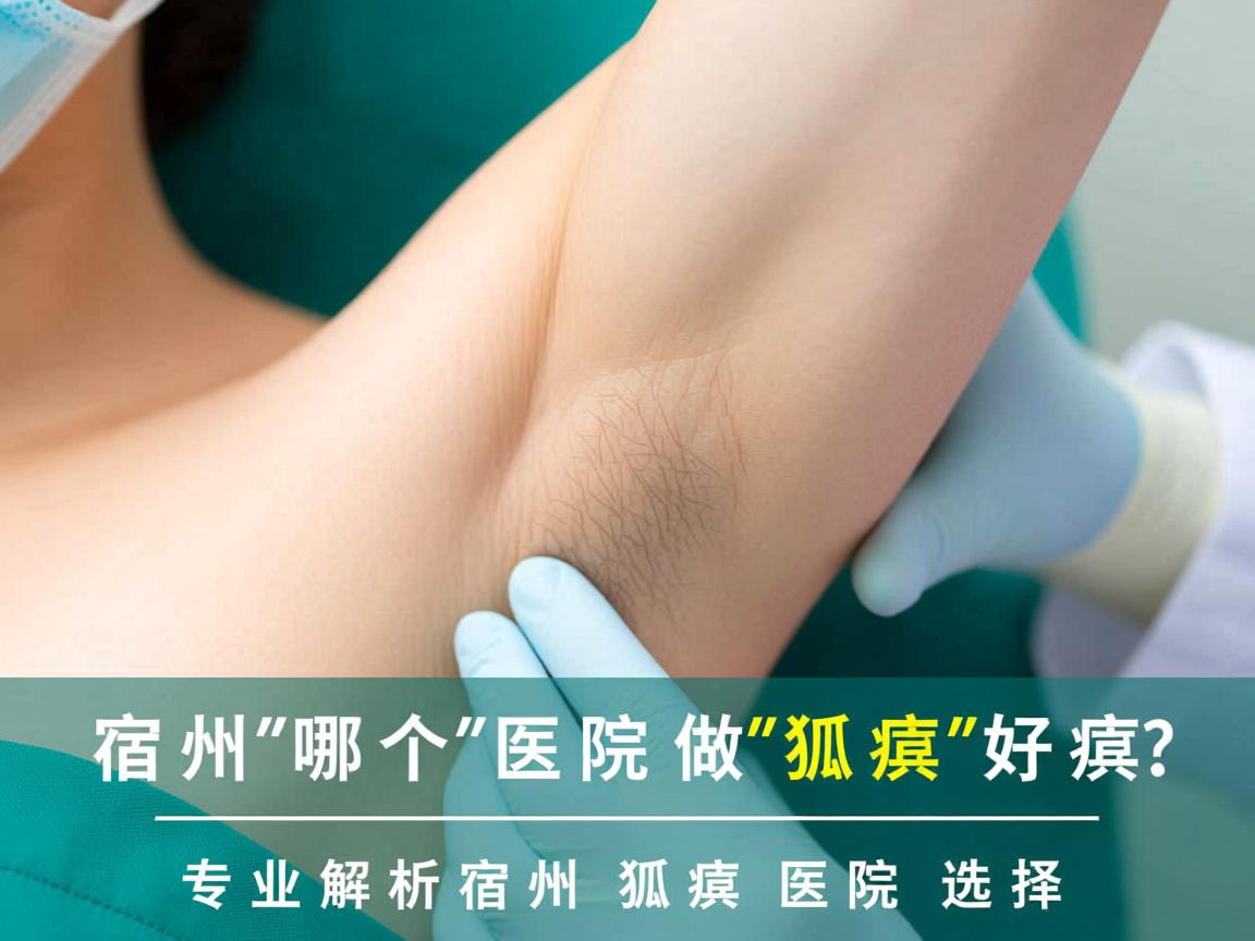宿州哪个医院做狐臭好？专业解析宿州狐臭医院选择