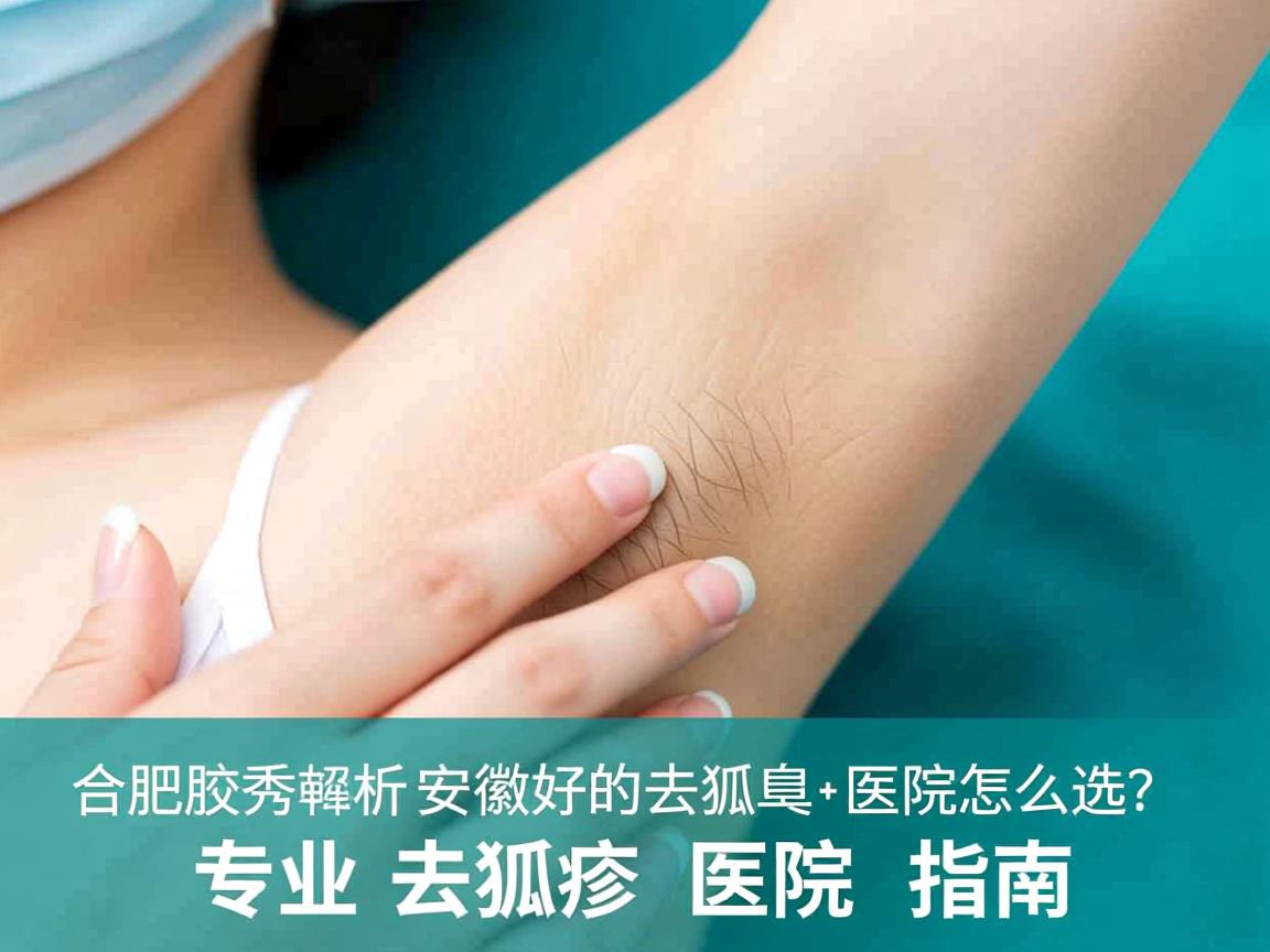 合肥腋秀解析，安徽好的去狐臭医院怎么选？专业去狐臭医院指南