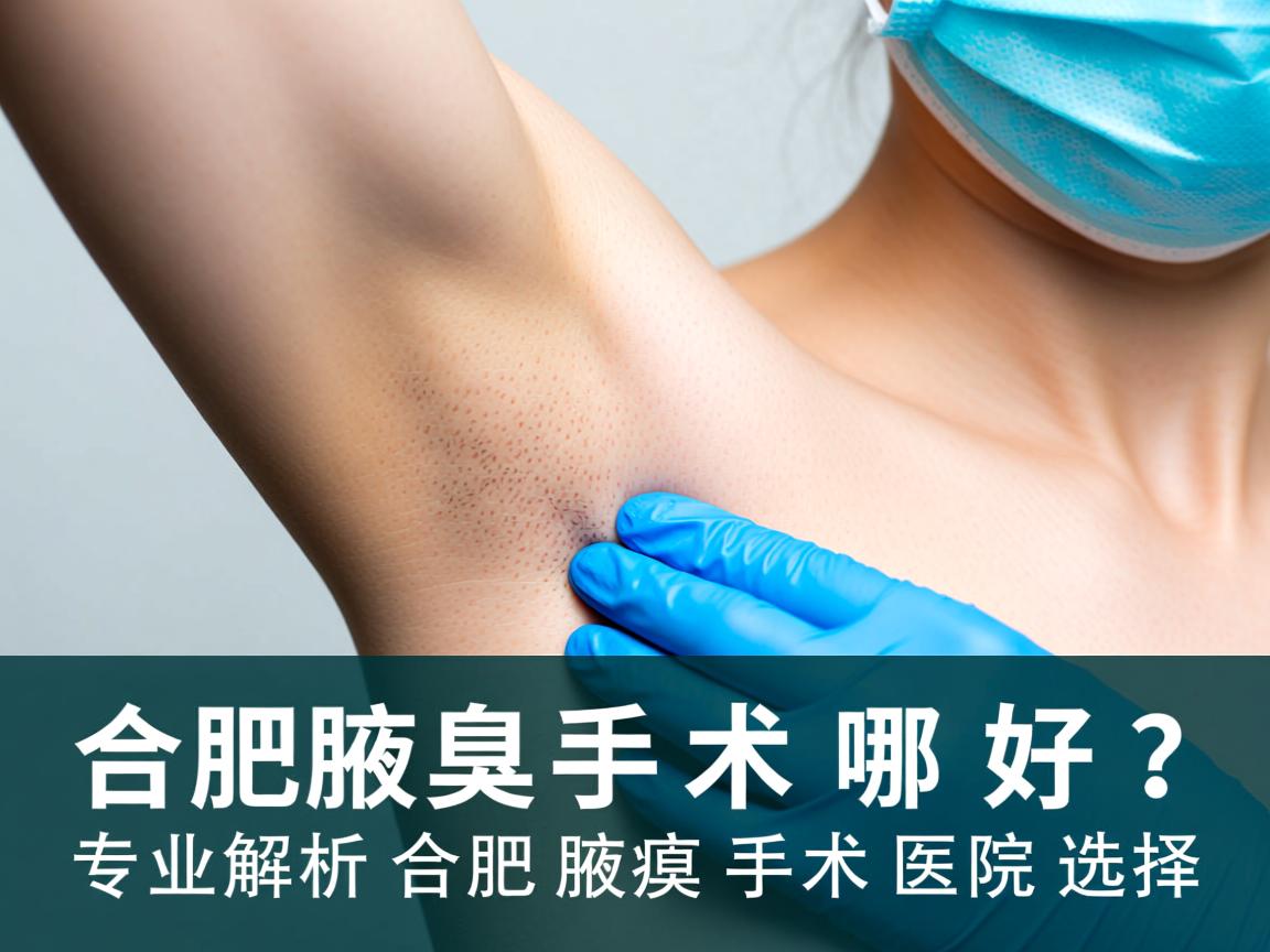 合肥腋臭手术哪家好？专业解析合肥腋臭手术医院选择