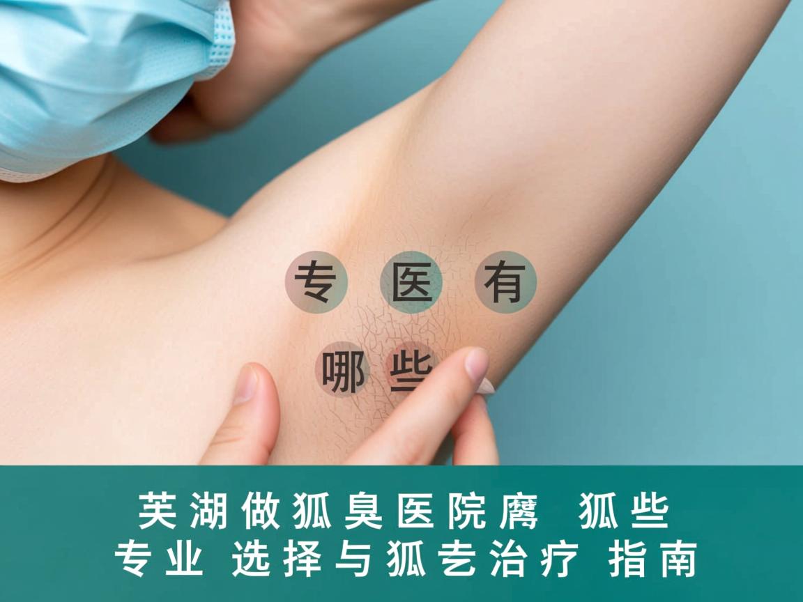 芜湖做狐臭医院有哪些，专业选择与狐臭治疗指南