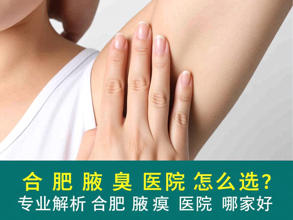 合肥腋臭医院怎么选？专业解析合肥腋臭医院哪家好