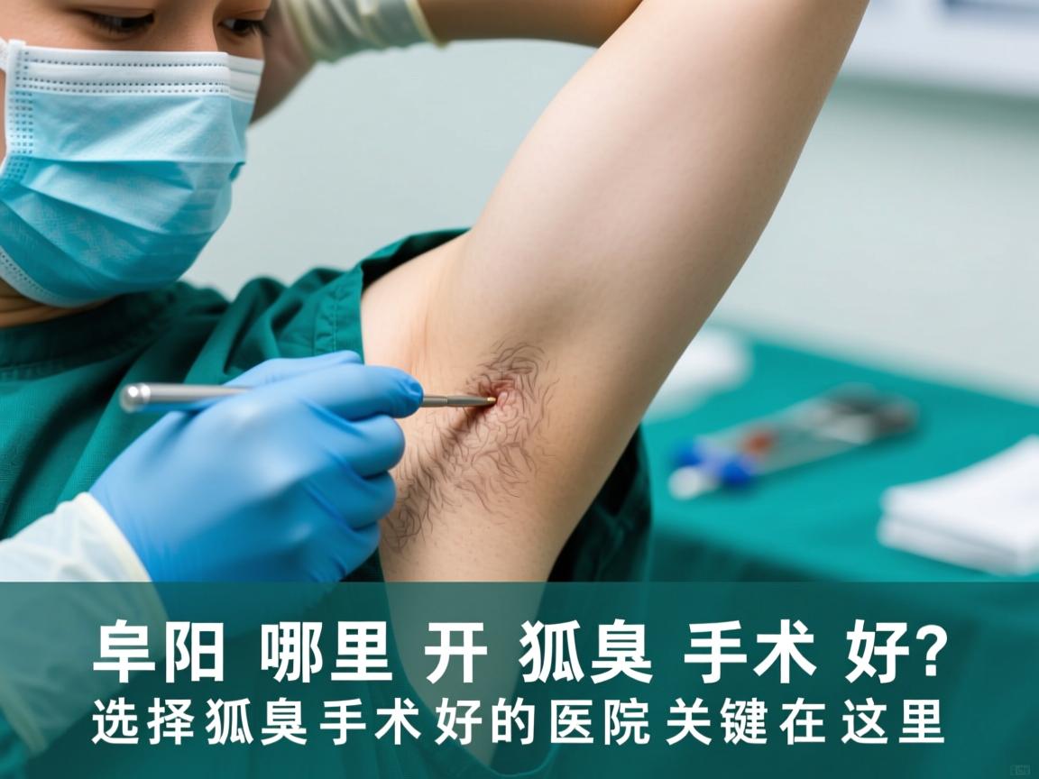 阜阳哪里开狐臭手术好？选择狐臭手术好的医院关键在这里