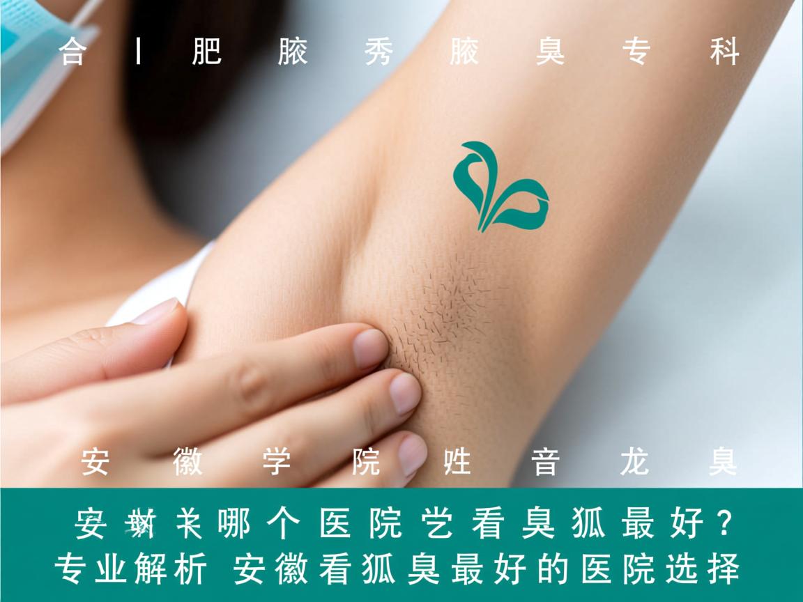 合肥腋秀腋臭专科，安徽哪个医院看狐臭最好？专业解析安徽看狐臭最好的医院选择