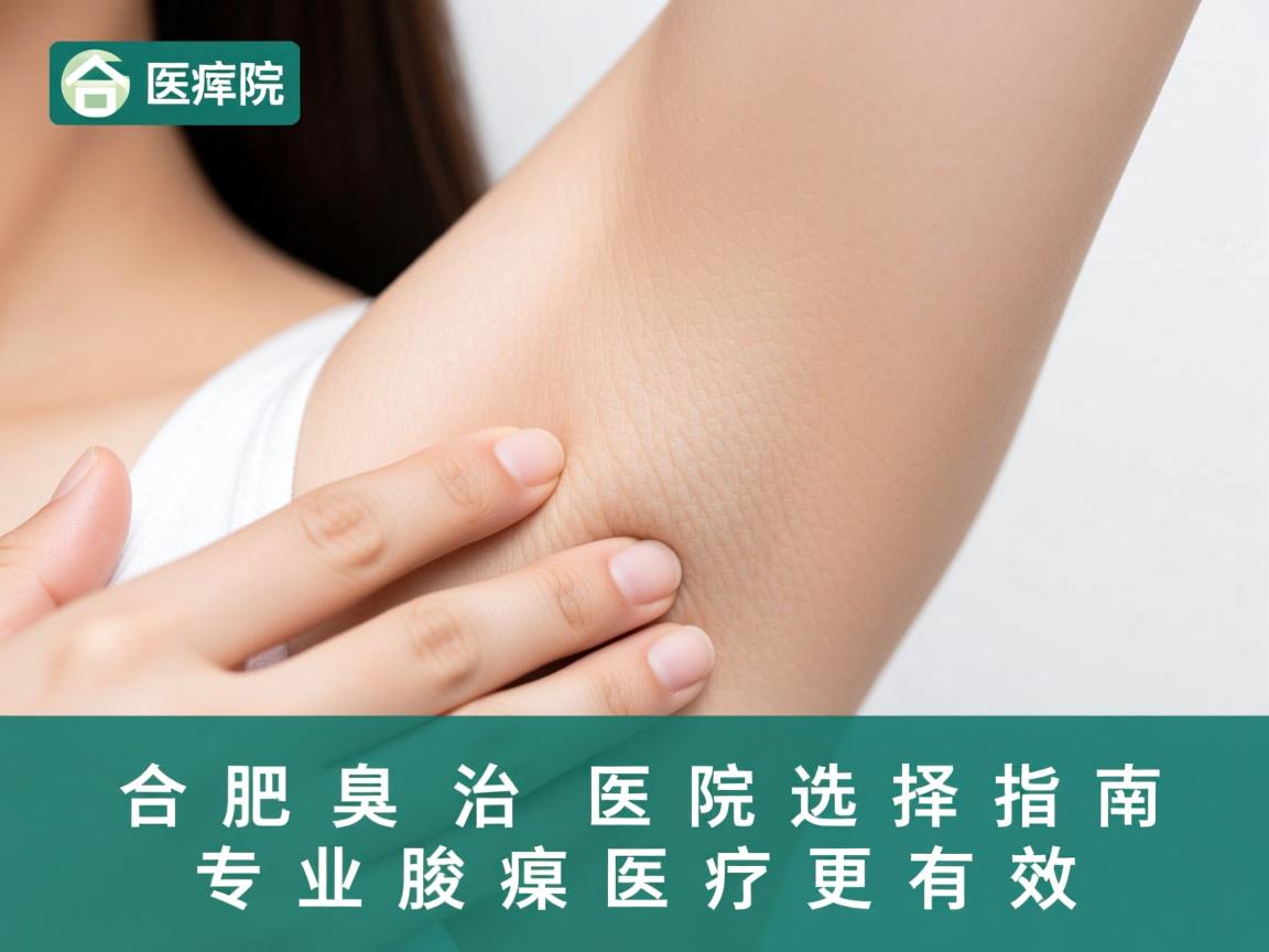 合肥腋臭治疗医院选择指南，专业腋臭医疗更有效
