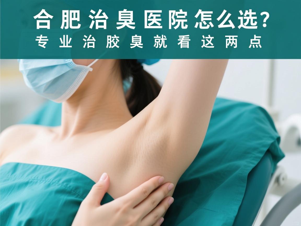 合肥治腋臭医院怎么选？专业治腋臭就看这两点