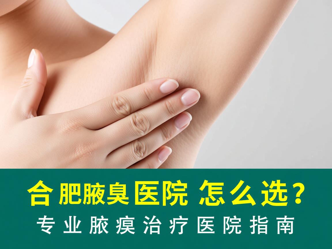 合肥腋臭医院怎么选？专业腋臭治疗医院指南
