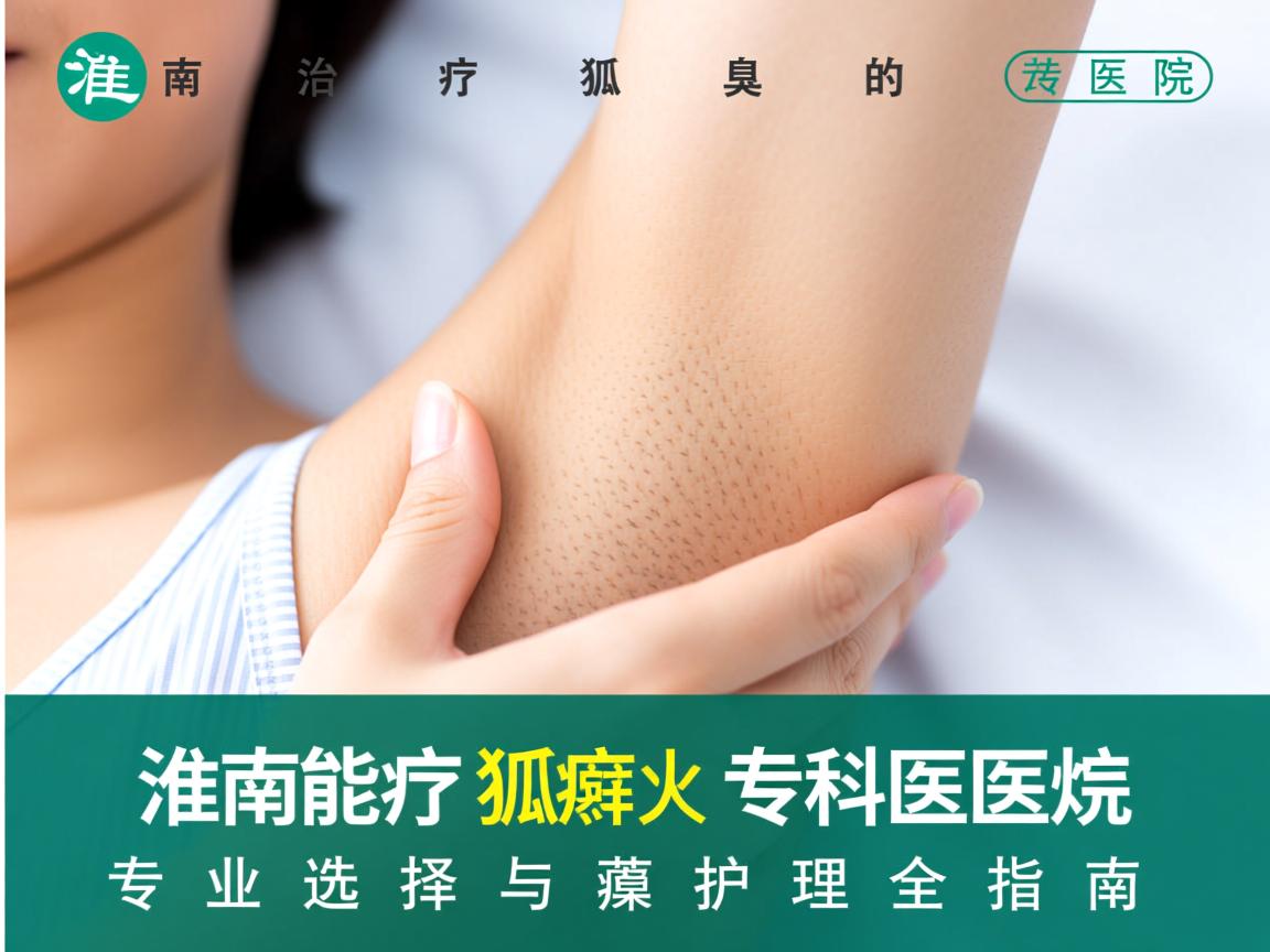 淮南治疗狐臭的专科医院，专业选择与腋臭护理全指南