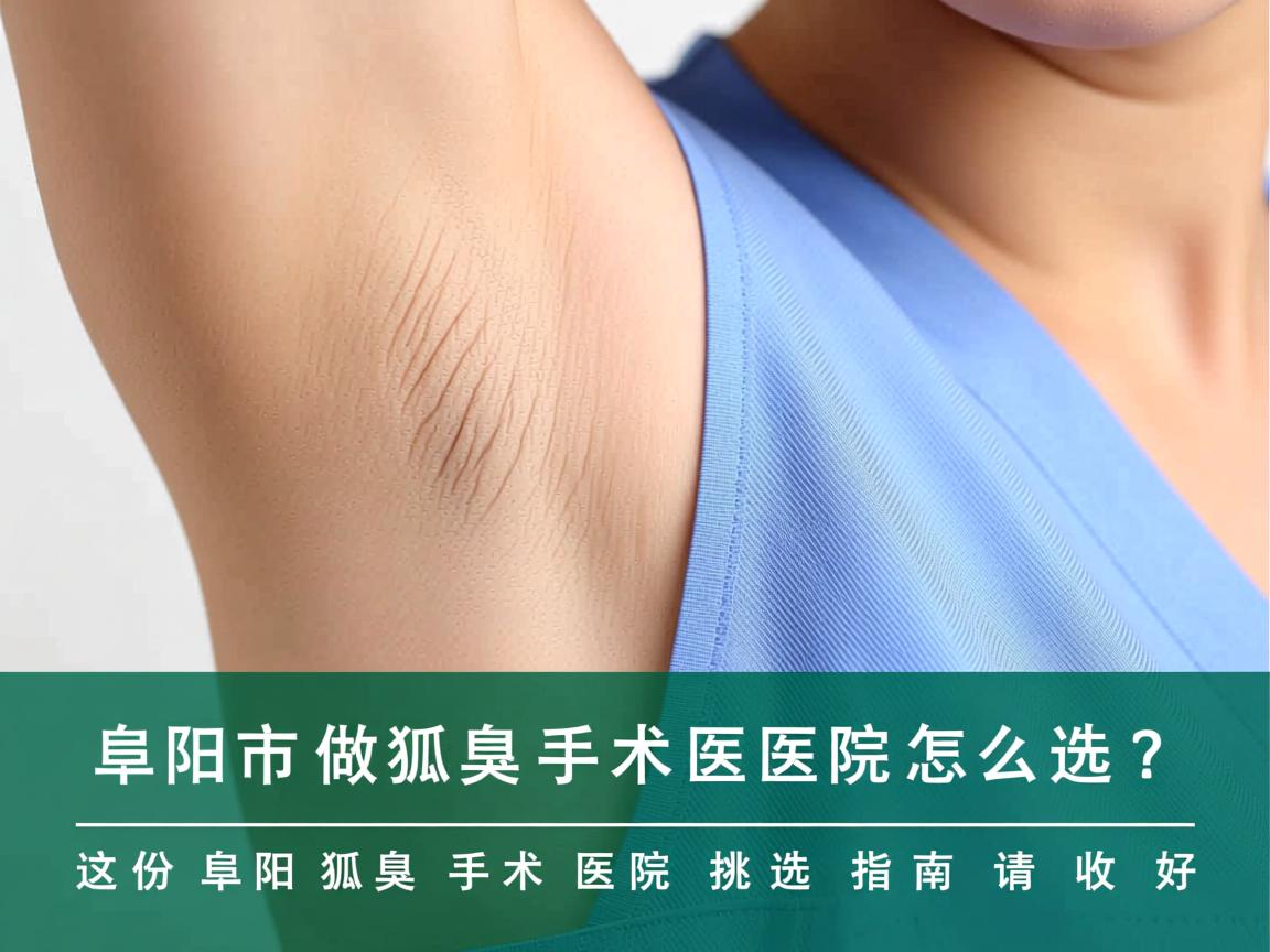 阜阳市做狐臭手术医院怎么选？这份阜阳狐臭手术医院挑选指南请收好