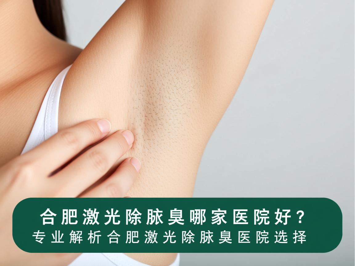 合肥激光除腋臭哪家医院好？专业解析合肥激光除腋臭医院选择