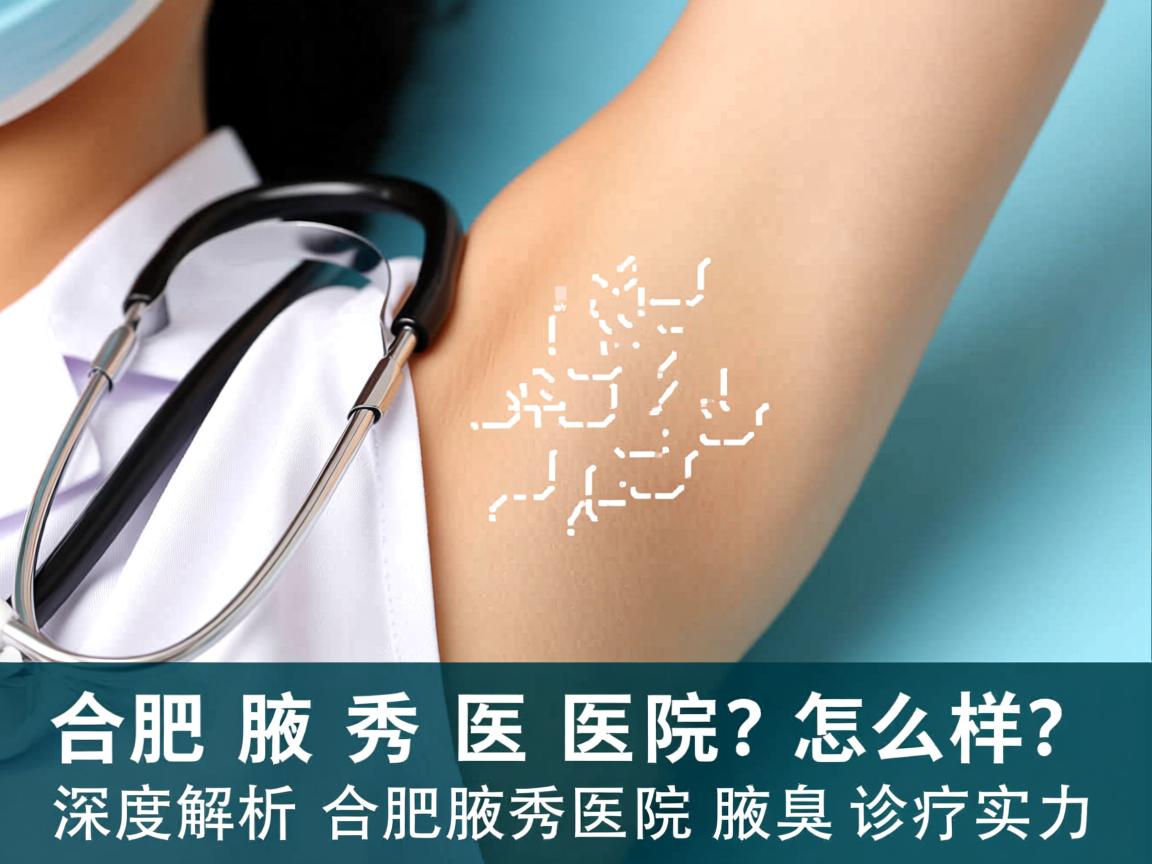 合肥腋秀医院怎么样？深度解析合肥腋秀医院的腋臭诊疗实力