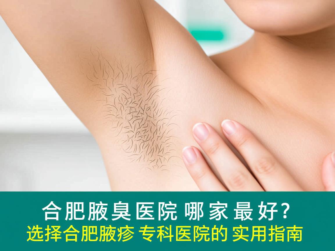 合肥腋臭医院哪家最好？选择合肥腋臭专科医院的实用指南