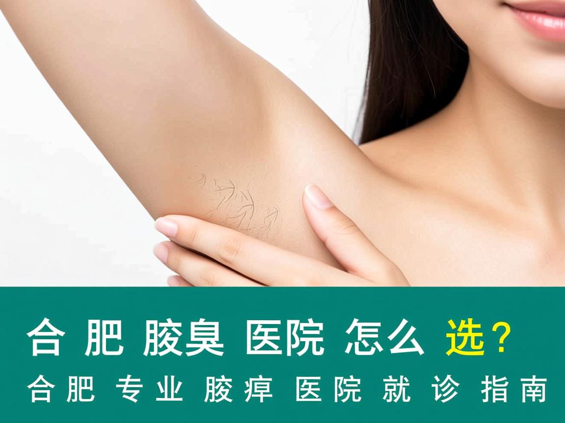 合肥腋臭医院怎么选？合肥专业腋臭医院就诊指南