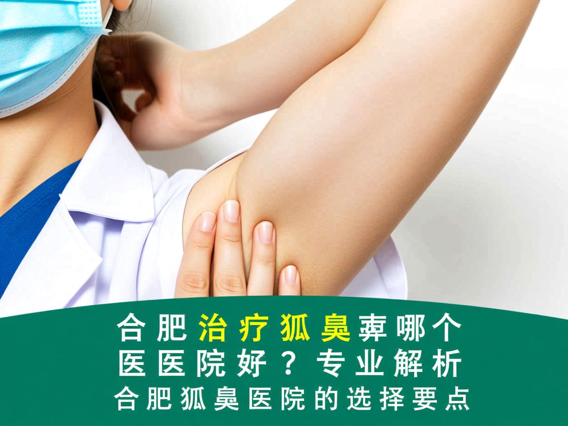 合肥治疗狐臭哪个医院好？专业解析合肥狐臭医院的选择要点