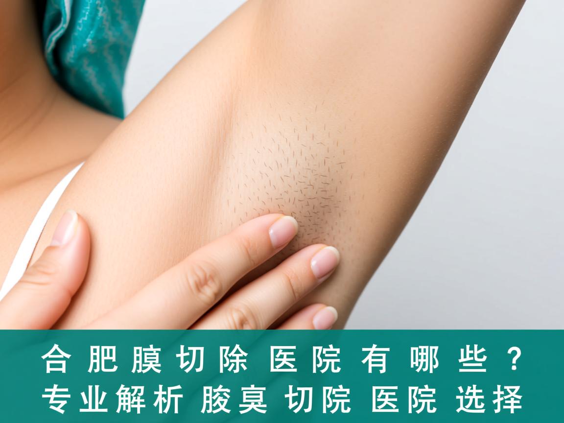 合肥腋臭切除医院有哪些？专业解析腋臭切除医院的选择