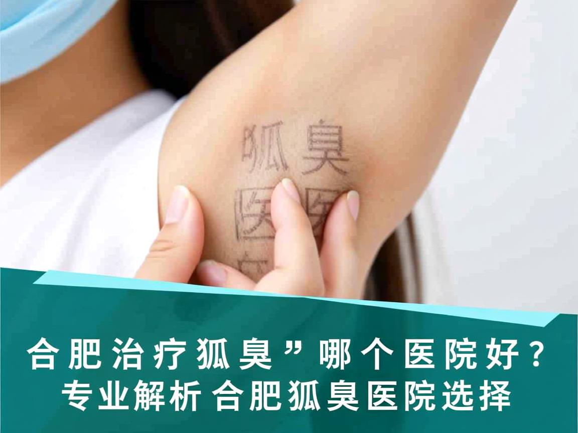 合肥治疗狐臭哪个医院好？专业解析合肥狐臭医院选择