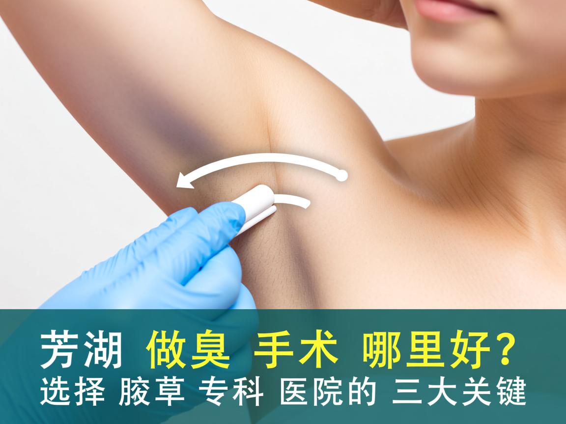 芜湖做腋臭手术哪里好？选择腋臭专科医院的三大关键