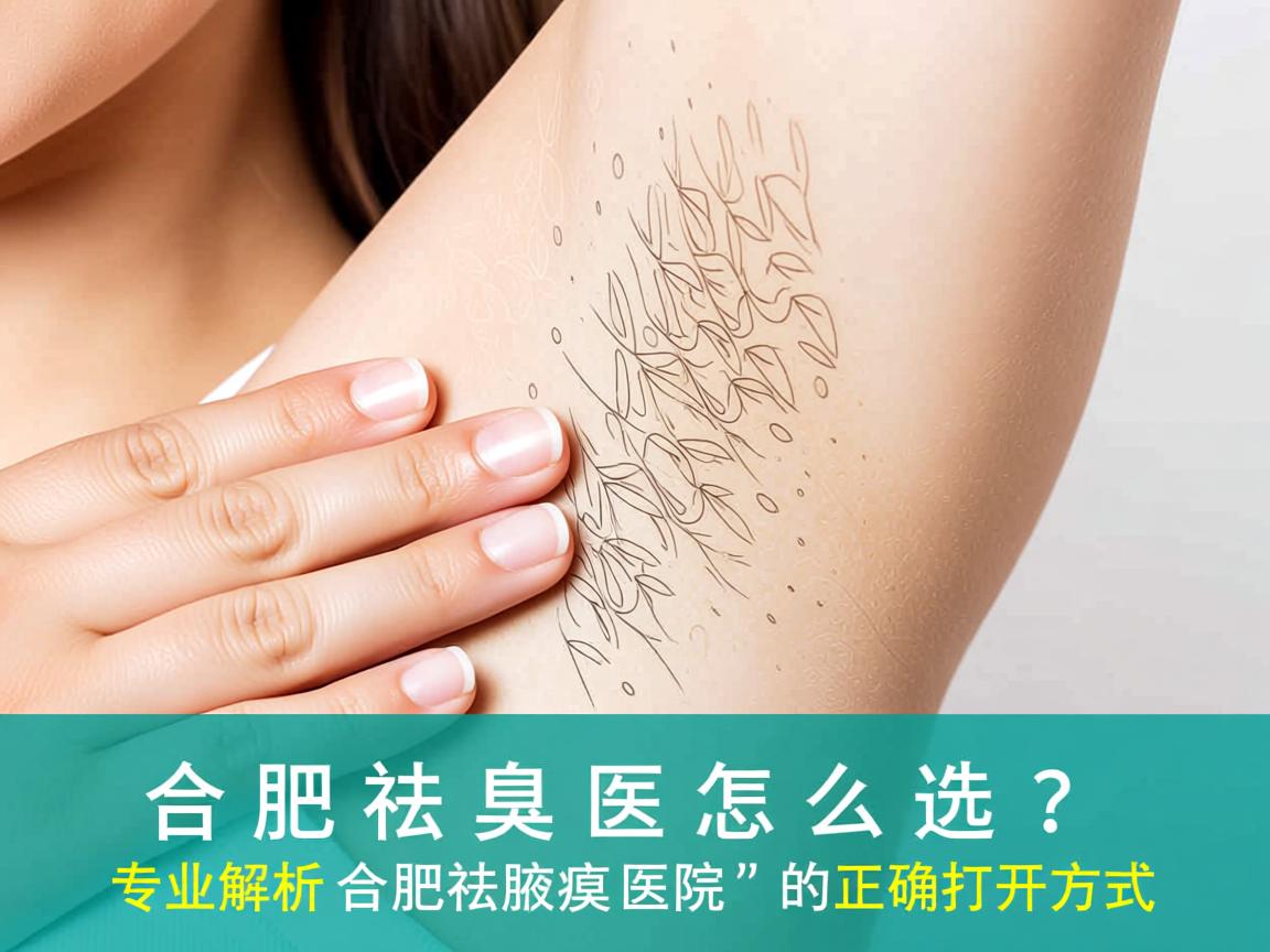 合肥祛腋臭医院怎么选？专业解析合肥祛腋臭医院的正确打开方式