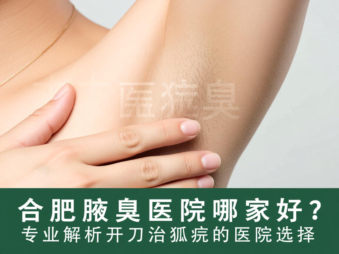 合肥腋臭医院哪家好？专业解析开刀治狐臭的医院选择