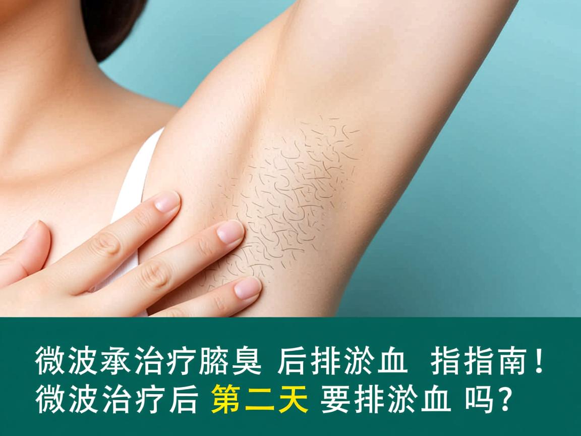 微波治疗腋臭后排淤血指南,微波治疗后第二天要排淤血吗? 微波治疗腋臭后排淤血指南,微波治疗后第二天要排淤血吗?