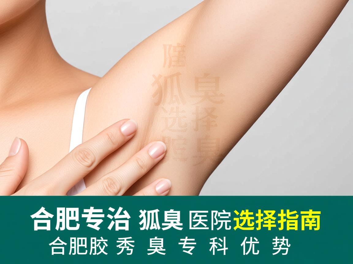 合肥专治狐臭医院选择指南，解析合肥腋秀腋臭专科优势