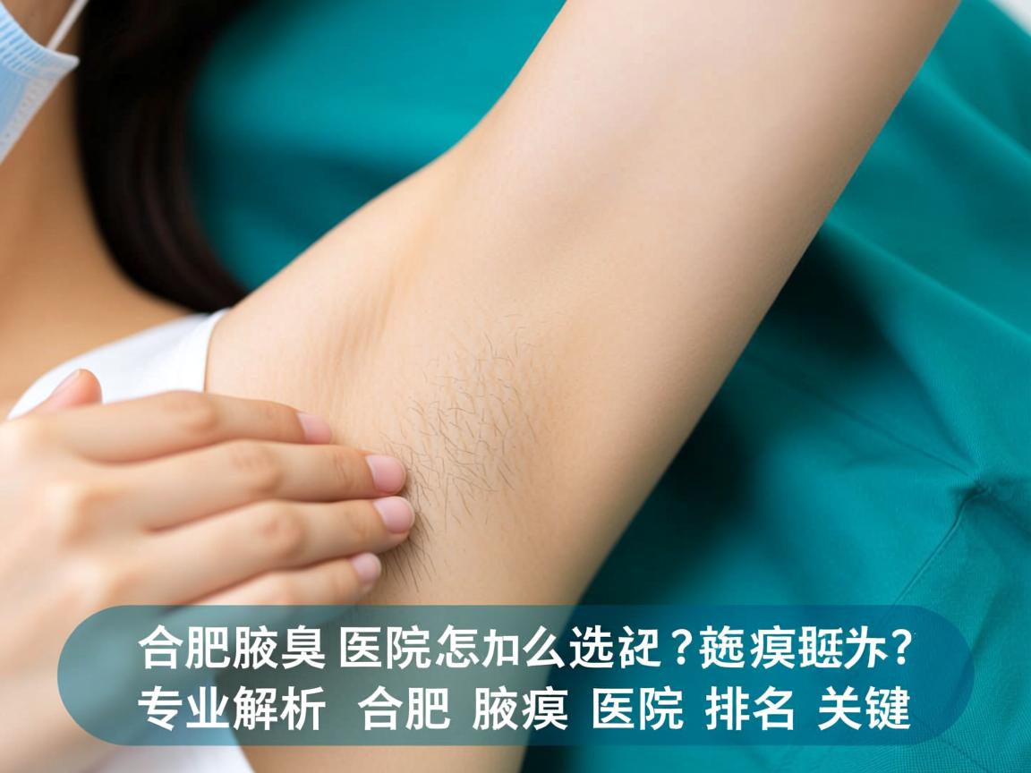 合肥腋臭医院怎么选？专业解析合肥腋臭医院排名关键