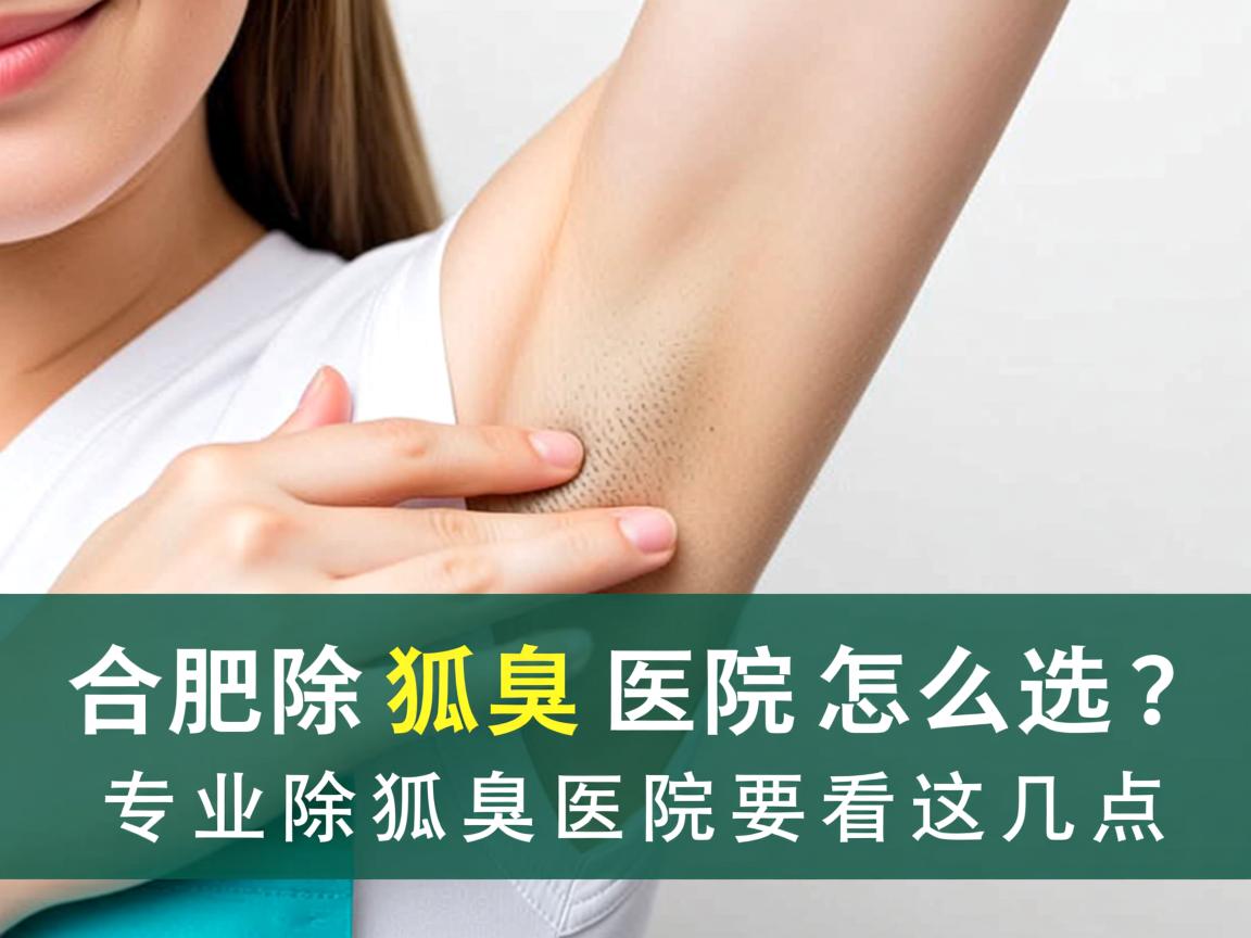 合肥除狐臭医院怎么选？专业除狐臭医院要看这几点
