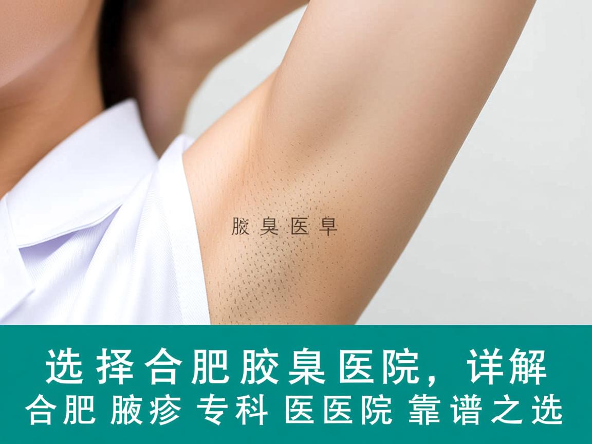 选择合肥腋臭医院，详解合肥腋臭专科医院的靠谱之选