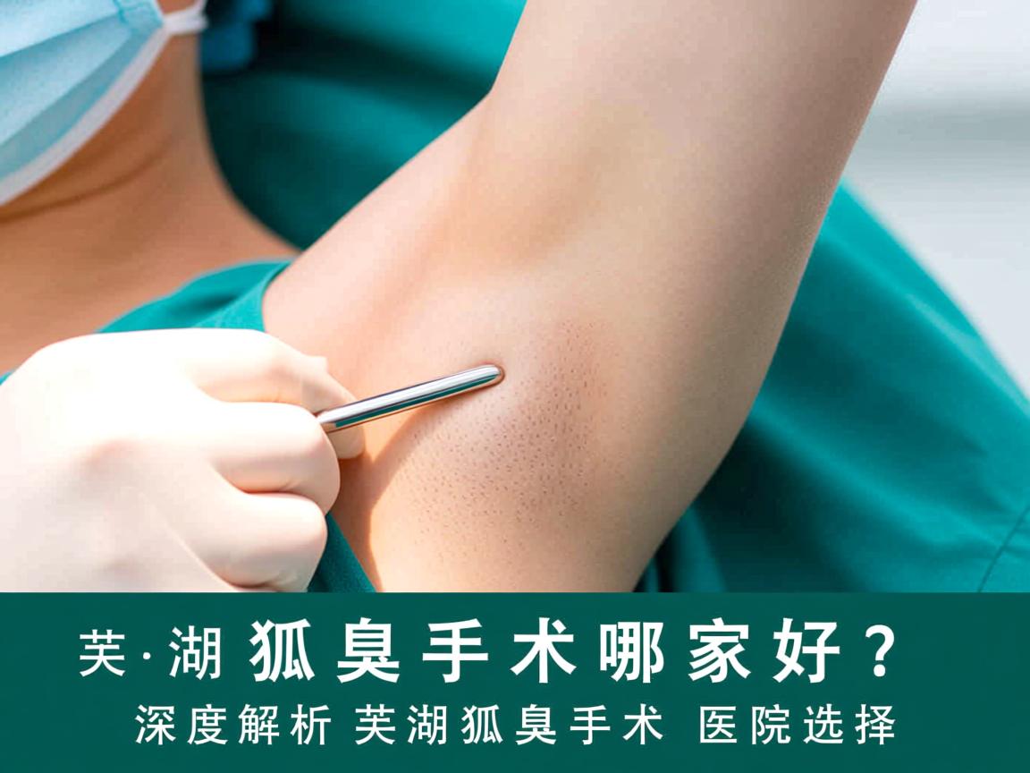 芜湖做狐臭手术哪家好？深度解析芜湖狐臭手术医院选择