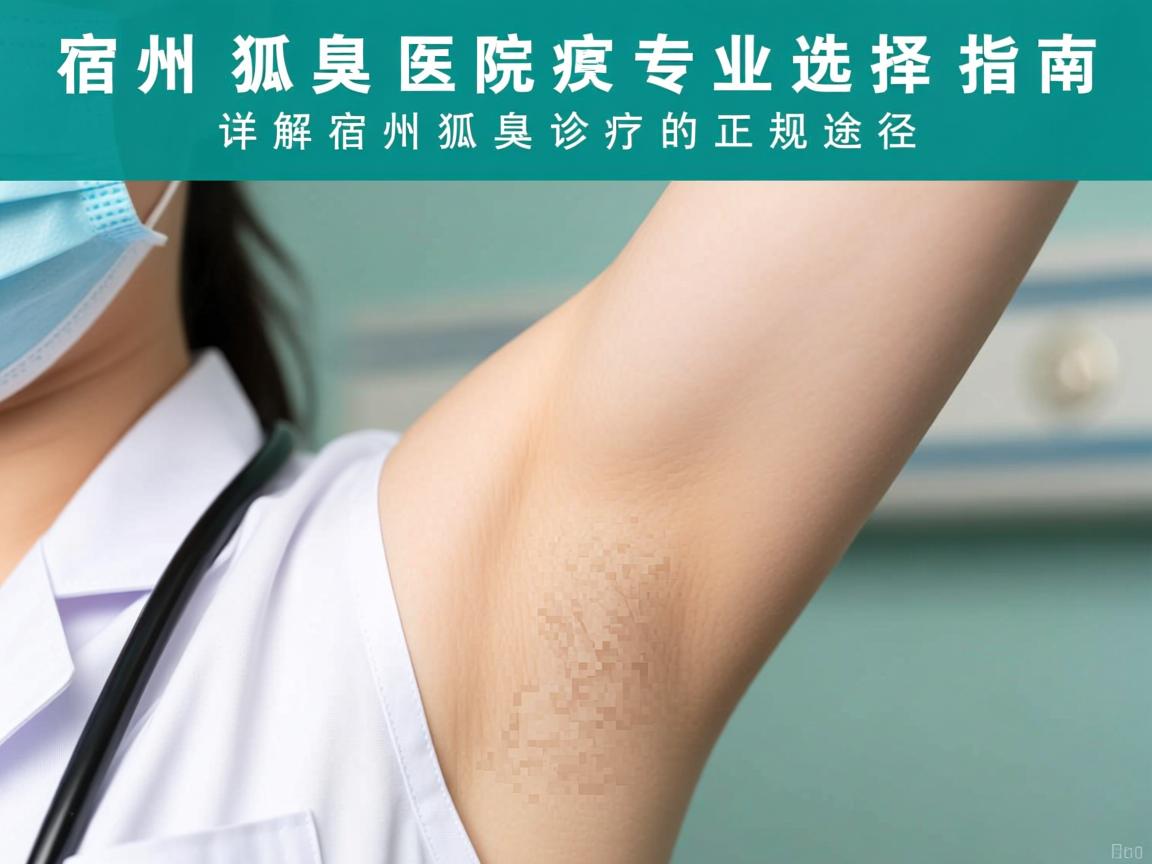 宿州狐臭医院专业选择指南，详解宿州狐臭诊疗的正规途径