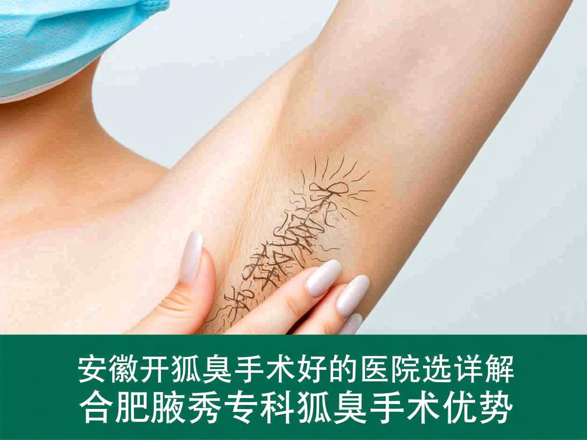 安徽开狐臭手术好的医院选择，详解合肥腋秀专科狐臭手术优势