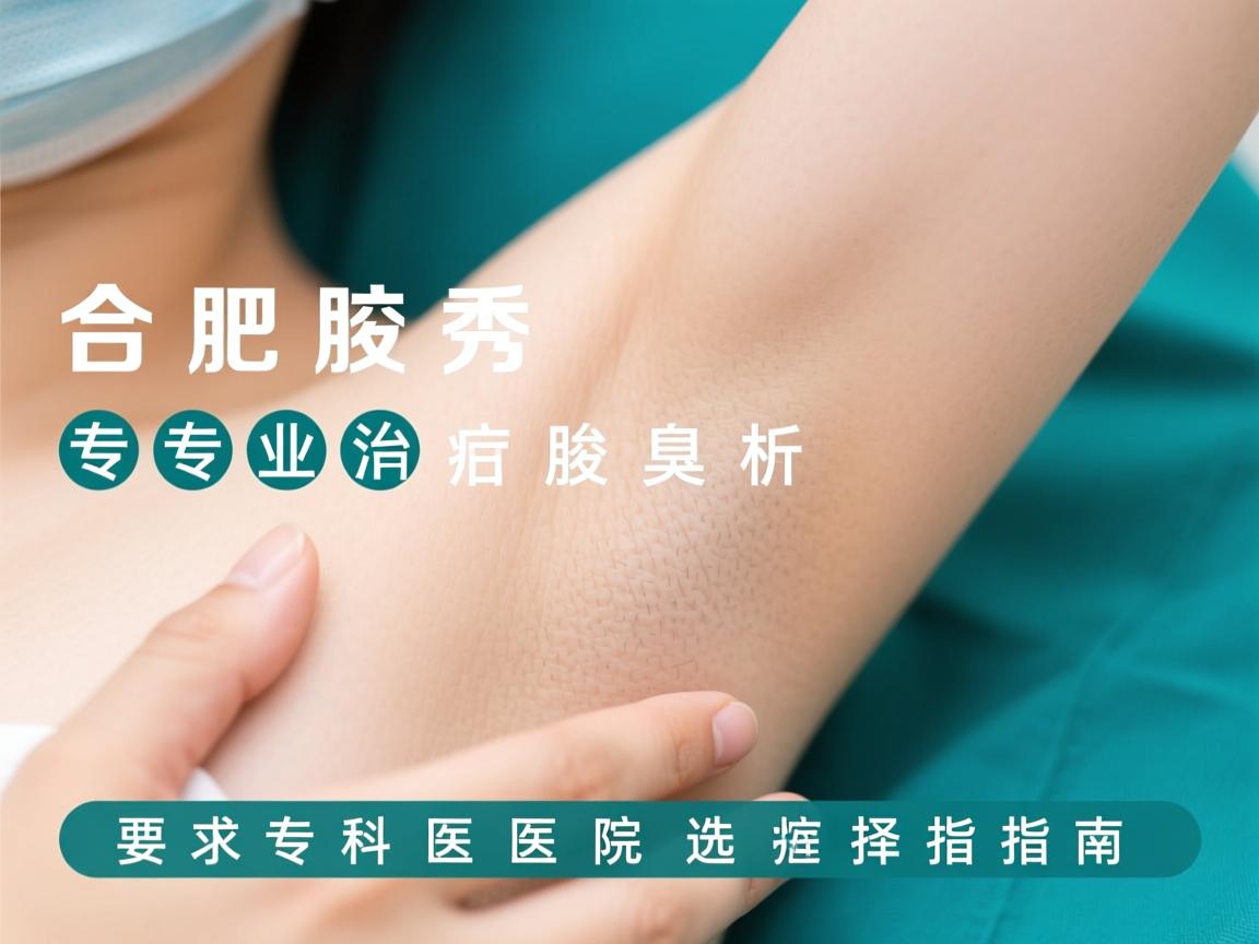 合肥腋秀解析，专业治疗腋臭的专科医院选择指南