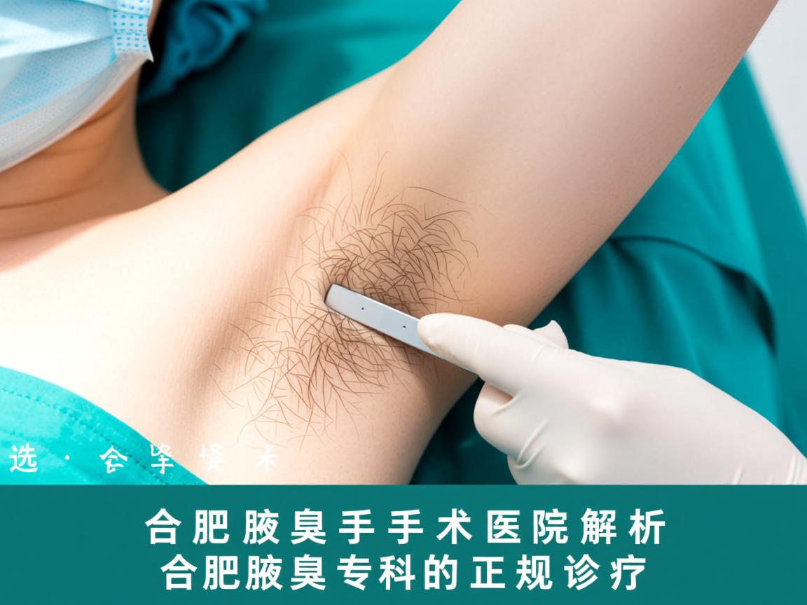 选择合肥腋臭手术医院，解析合肥腋臭专科的正规诊疗