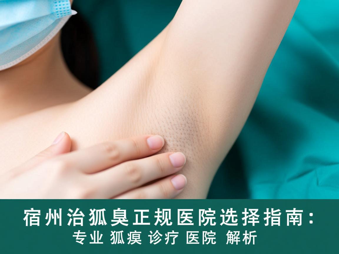 宿州治狐臭正规医院选择指南，专业狐臭诊疗医院解析