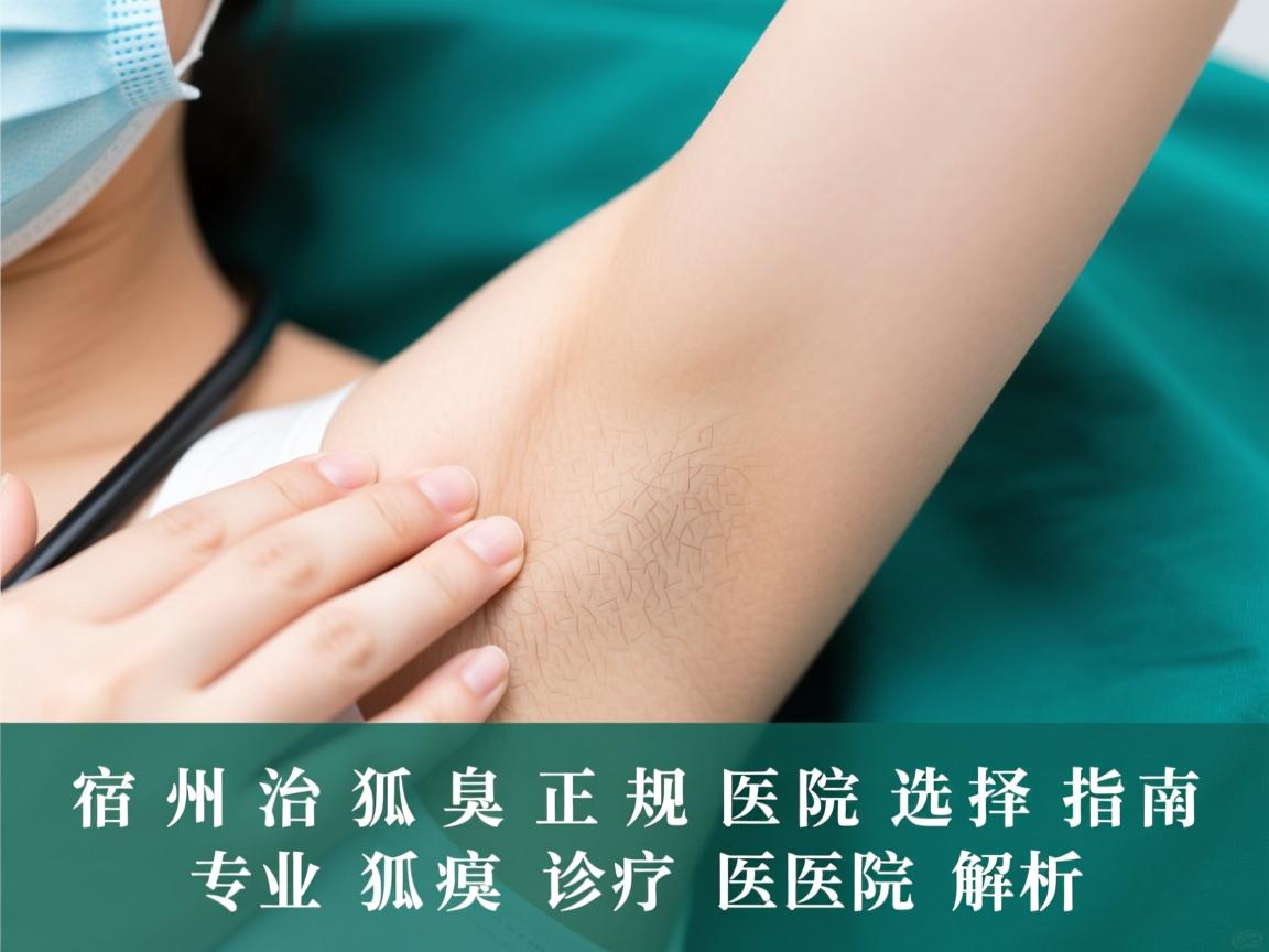 宿州治狐臭正规医院选择指南，专业狐臭诊疗医院解析