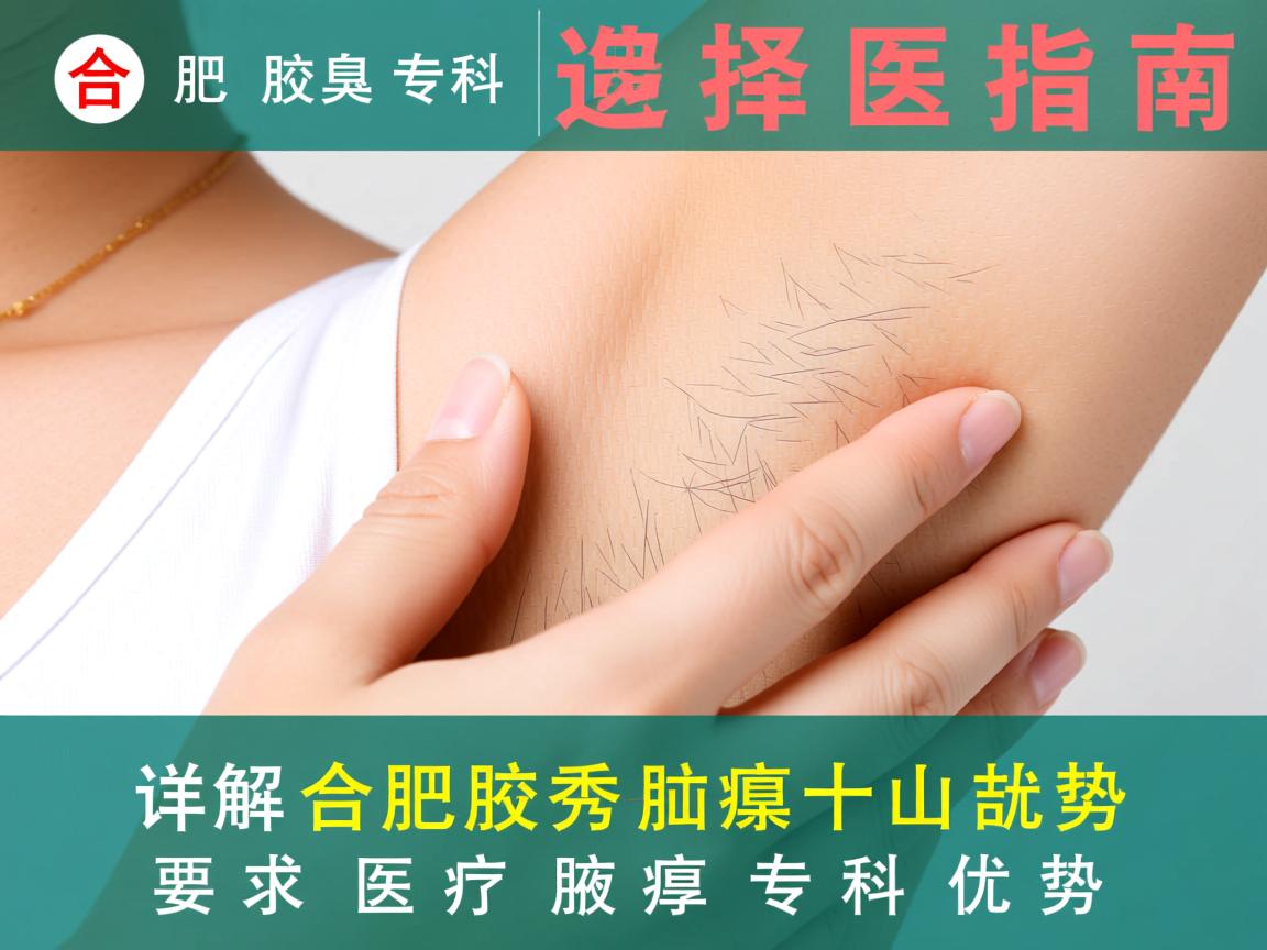 合肥腋臭专科医院选择指南,详解合肥腋秀腋臭专科优势 合肥腋臭专科医院选择指南,详解合肥腋秀腋臭专科优势