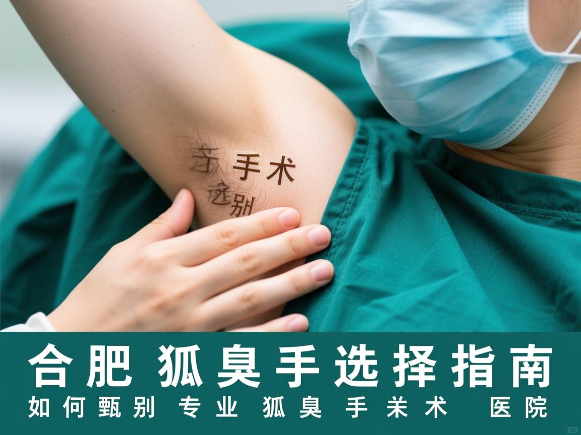 合肥狐臭手术选择指南，如何甄别专业狐臭手术医院