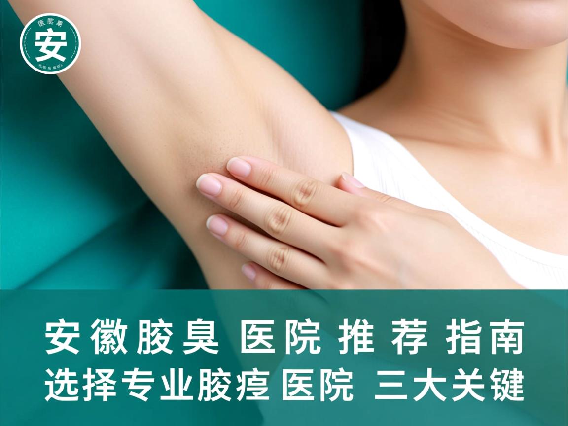 安徽腋臭医院推荐指南，选择专业腋臭医院的三大关键