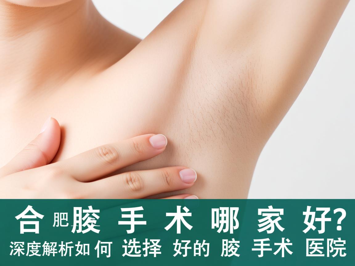 合肥腋臭手术哪家好？深度解析如何选择好的腋臭手术医院