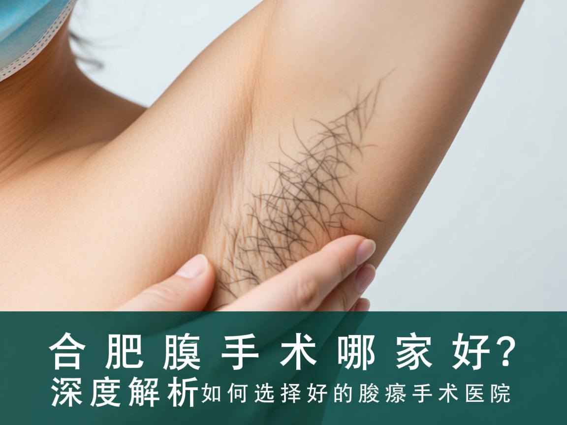 合肥腋臭手术哪家好？深度解析如何选择好的腋臭手术医院