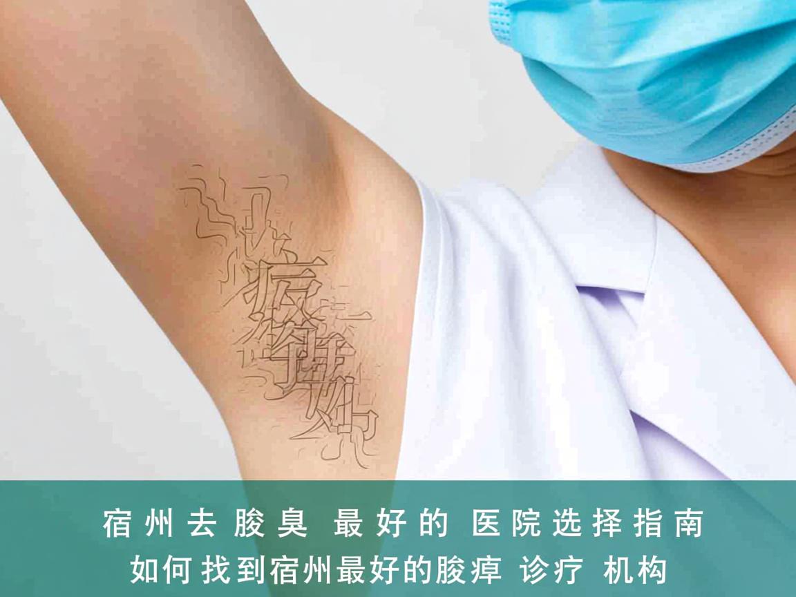 宿州去腋臭最好的医院选择指南，如何找到宿州最好的腋臭诊疗机构