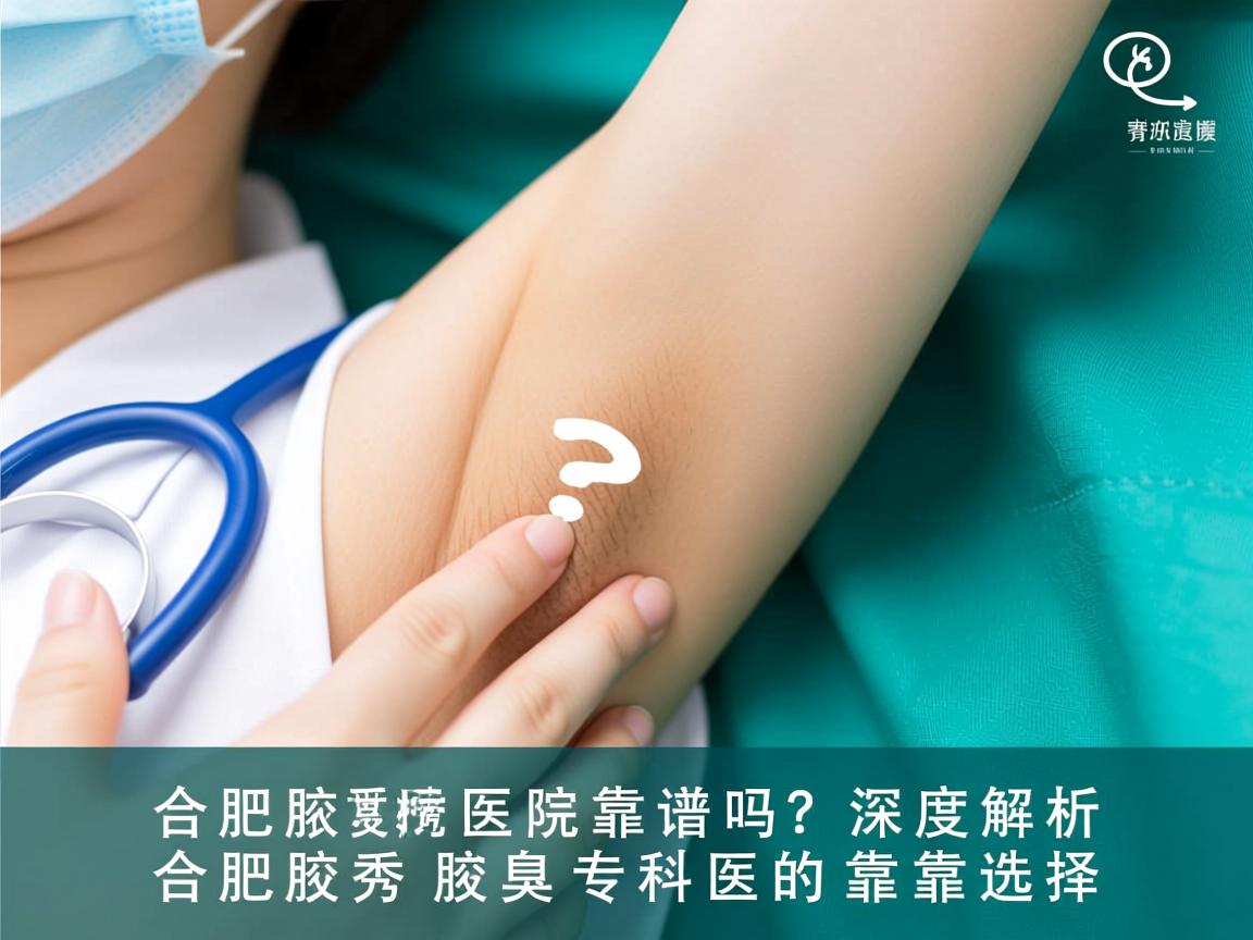 合肥腋秀医院靠谱吗？深度解析合肥腋秀腋臭专科的靠谱选择
