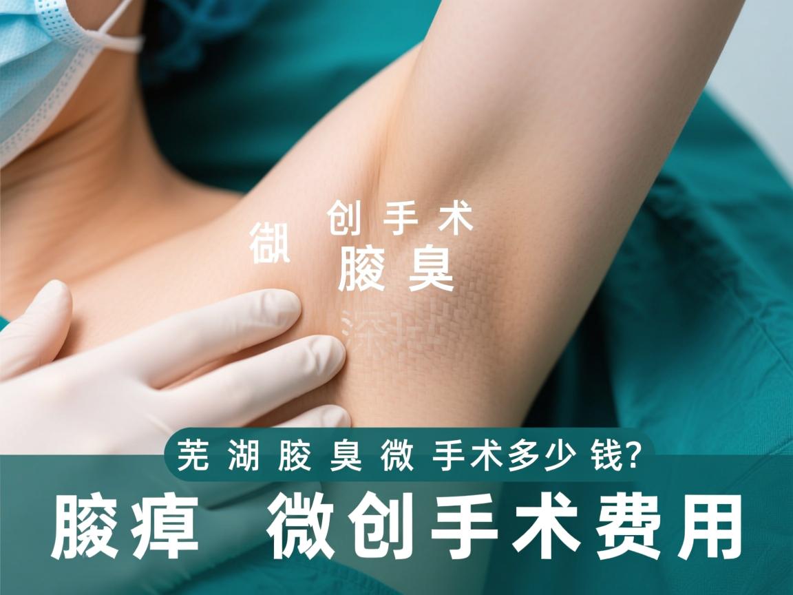 芜湖腋臭微创手术多少钱？深度解析腋臭微创手术费用