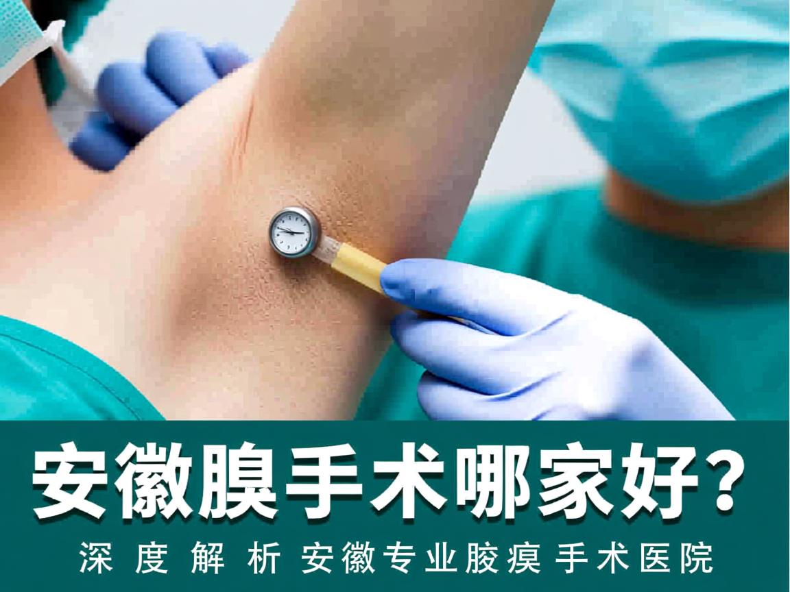 安徽腋臭手术哪家好？深度解析安徽专业腋臭手术医院