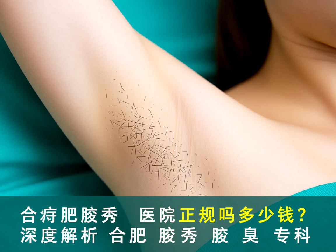 合肥腋秀医院正规吗多少钱？深度解析合肥腋秀腋臭专科