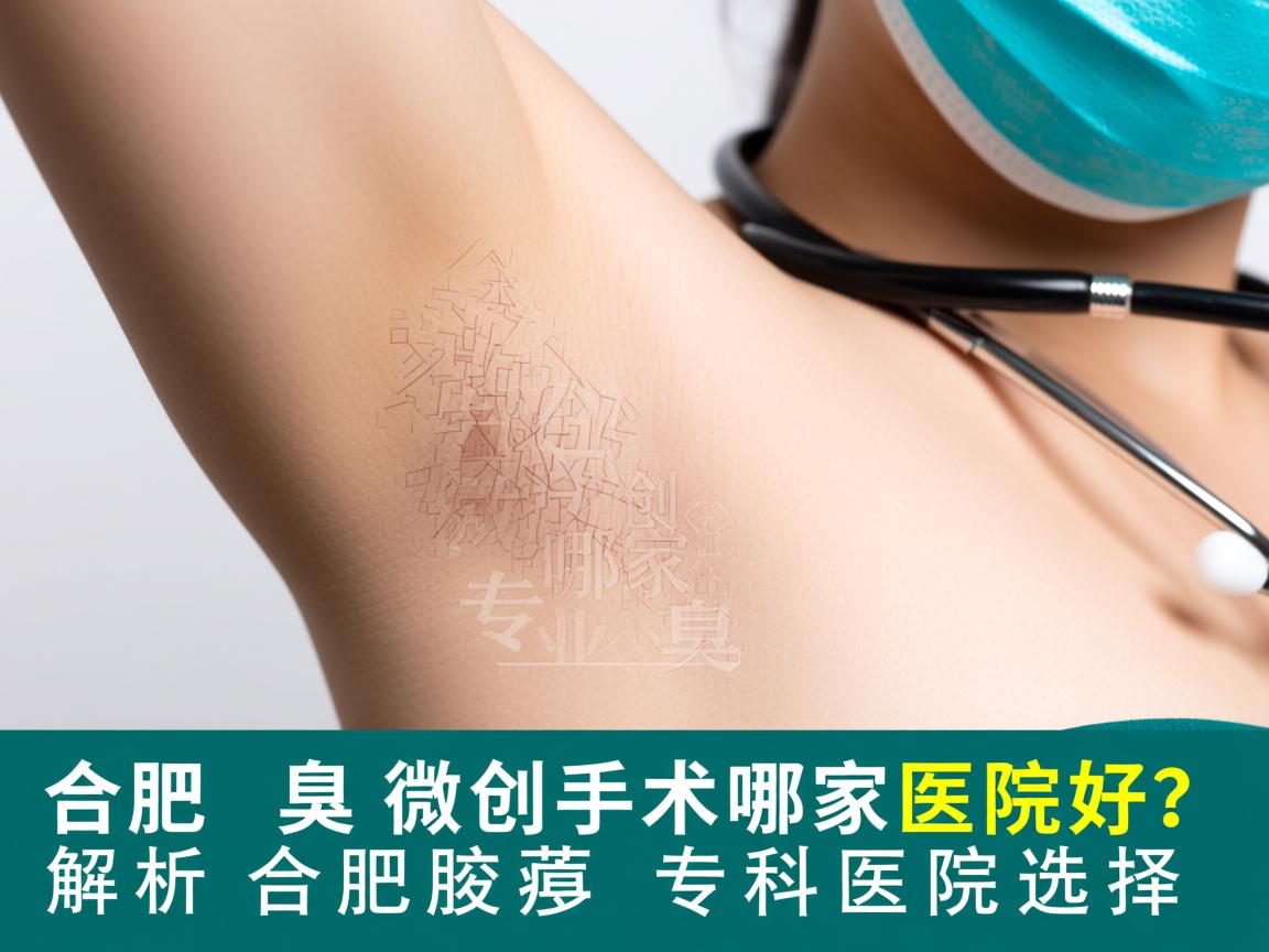 合肥腋臭微创手术哪家医院好？专业解析合肥腋臭专科医院选择