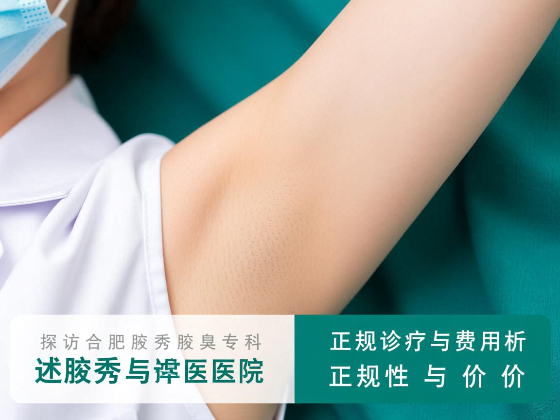 探访合肥腋秀腋臭专科，正规诊疗与费用解析，详述腋秀医院正规性与价格