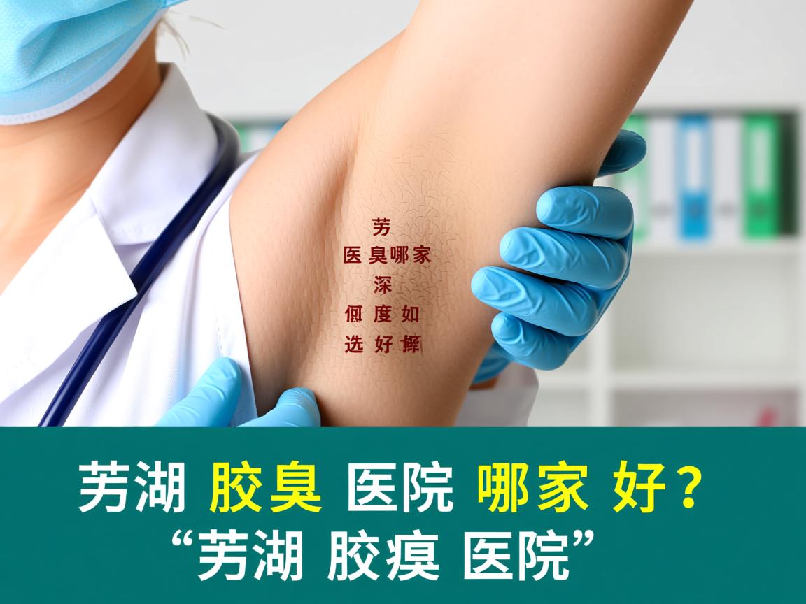 芜湖腋臭医院哪家好？深度解析如何选择好的芜湖腋臭医院